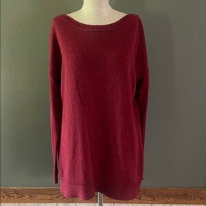 Old Navy Deep Red Crew Neck Sweater